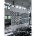 Unidade de costura de produção de cortinas romanas automáticas com controle inteligente PLC e corte automático de fio infravermelho
